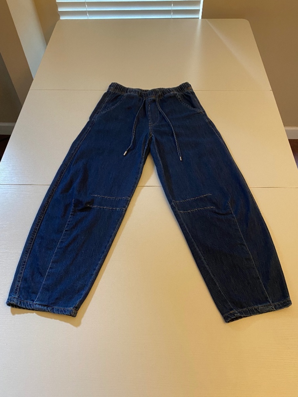 Oat New York Cloud Luxe Barrel Jeans Dark Wash Size 4/27